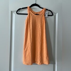 Old Navy Orange Sleeveless Dress Girls Size S (6-7)